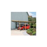Weka - carport simple adossé en bois 704x306 cm avec toit en pvc Weka - carport simple adossé en bois 704x306 cm avec toit en pvc