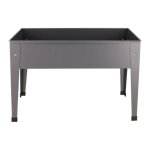 Esschert design - carr potager en mtal - gris anthracite - taille s - l 62 x l 29 x h 45 - livraison ...