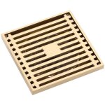 Carr� salle de bains douche drain siphon de sol pi�ge grille d�chets passoire fil de sol drains en laiton ...