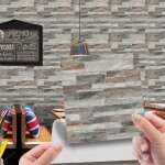 Carrelage adhesif mural cuisine, 20 pices salle de bain, rectangulaires credence adhesive pour cuisine ...