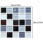 Carrelage auto - adh�sif en mosa�que, 30 pi�ces, autocollant mural imperm�able, d�coratif, carreaux de ...