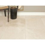 Stone by stone - carrelage travertin adouci rebouch - crme - 40, 6x61x1, 2cm - adouci rebouch - (1 ...