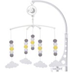 Carrousel pour berceau sun baby pompoms avec bo�te � musique