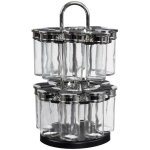 Carrousel à epices 2 etages avec 16 pots en verre Carrousel à epices 2 etages avec 16 pots en verre