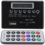 Carte d�codeur mp3 bluetooth, module audio, m�moire de stockage usb, radio fm (noir)