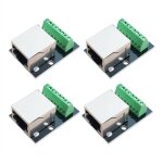 Carte de drivation connecteur prise ethernet rj45 4 pices, 2, 54 mm, terminal adaptateur rseau blind ...