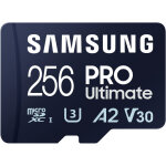 Carte m�moire micro sd samsung pro ultimate uhs i 256 go bleu et blanc - bleu