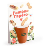 Carte message - j'am�ne l'ap�ro - cacahu�tes