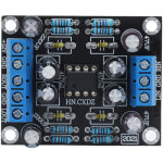 Carte de pr�amplificateur audio � 2 canaux, module d'amplification de pr�ampli de haut - parleur de voiture ...