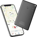 Carte de suivi portefeuille ultra plate, localisateur de portefeuille air tag, non rechargeable, pas ...