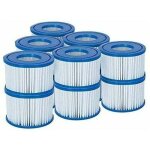 Cartouches filtrantes bestway 58323 lay - z - spa taille standard vi - lot de 6 x 2 (12 filtres) blanc ...