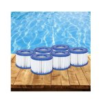 Cartouche filtrante bestway 6x pour filtre  cartouche de piscine lay - z - spa lay z spa - lifcausal ...