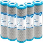Cartouches filtrantes � bloc de charbon actif 10 pouces ? lot de 5, �liminent le chlore et ses compos�s, ...