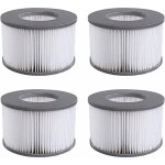 Cartouches filtrantes de rechange (lot de 4) pour spas, jacuzzis et autres piscines gonflables, compatibles ...