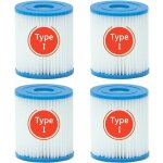 Cartouche filtre piscine type i pour bestway pompe de piscine, filtre cartouche type i, 58093 filtres ...