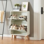 [en. casa] - meuble  chaussures aure 96 x 63 x 24 cm blanc