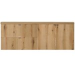Meuble sous lavabo double newport 160 x 60 x 40 cm effet chne [en. casa]