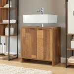 [en. casa] - meuble sous lavabo namsskogan 60 x 60 x 30 cm effet noyer noir