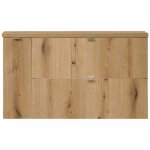 [en. casa] - meuble sous lavabo newport 100 x 60 x 40 cm effet chne