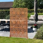 Paravent kilsturd acier corten 180 x 120 x 40 cm rouille casa. pro Paravent kilsturd acier corten 180 x 120 x 40 cm rouille casa. pro