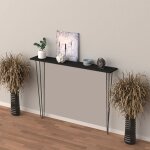 [en. casa] - table console kokemki 82 x 80 x 18 cm noir