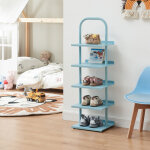 [en. casa] - tag�re � chaussures pour enfants poytya acier bleu