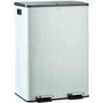 Casabel poubelle 60l verte menthe, double compartiment,