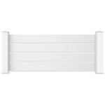 Casanoov - panneau de clôture 1, 9m vogel h. 80cm aluminium blanc Casanoov - panneau de clôture 1, 9m vogel h. 80cm aluminium blanc