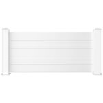 Casanoov - panneau de clôture aluminium 1. 9m niesen h. 90 cm blanc - kit complet Casanoov - panneau de clôture aluminium 1. 9m niesen h. 90 cm blanc - kit complet