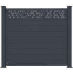 Casanoov - panneau de clture aluminium 1. 9m semi - ajoure adula h. 170 cm kit complet