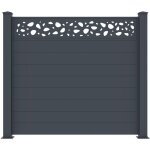 Casanoov - panneau de clture 1, 9m sunny h. 170cm aluminium gris