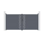 Casanoov - portail aluminium battant arlberg 350x180cm