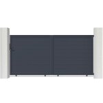 Casanoov - portail aluminium coulissant eiger 300x160cm