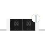 Casanoov - portail battant acier nali arlberg 300 x 140cm + 2 poteaux acier dario noir mat