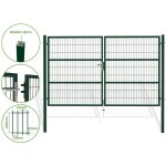 Casanoov - portail battant grillag vert razo 3m h. 180cm