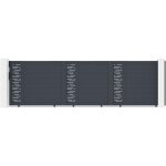 Portail coulissant 5m arlberg h. 140 aluminium gris