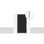 Casanoov - portillon acier nali 100 x 200cm + 2 poteaux acier dario noir mat