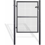 Casanoov - portillon grillag 1m olga 100x130cm gris