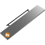 Casaria - 3x tagres murales flottantes mdf robuste effet flottant support de fixation inclus tagre ...