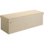 Banc de rangement avec couvercle amovible si�ge pouf coffre de rangement pliable pour salon chambre couloir ...
