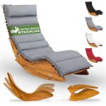 Casaria® chaise longue à bascule java avec housse bois d'acacia certifié fsc pliable transat ergonomique ... Casaria® chaise longue à bascule java avec housse bois d'acacia certifié fsc pliable transat ergonomique ...
