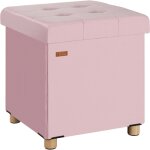 Tabouret cube en velours espace de rangement pouf 40 x 40 x 40 cm coffre de rangement repose - pied sige ...