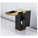 Cascade chaud et froid comptoir lavabo lavabo meuble de salle de bain robinet toilette nordique plein ...