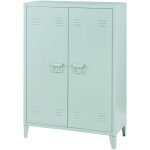 Casier de bureau m�tallique � 2 portes 110 x 75 x 33 cm vert pastel