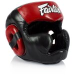 Casque de boxe fairtex hg13 noir / rouge m