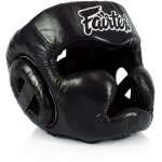 Casque de boxe fairtex hg13 avec prot�ge - nez noir / noir l