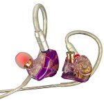 Casque mmcx couteurs hifi star stage cble 3, 5 mm quilibr pour lecteur ios bleu (violet)
