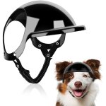 Casque de s�curit� pour chien, casque avec trous pour les oreilles et sangles r�glables, adapt� aux petits ...
