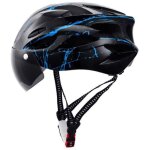 Casque vlo adulte femme homme avec visire, casque pour vtt vlo trottinette lectrique avec tour de ...