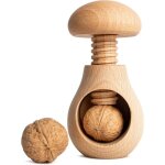 Casse - noix en bois en forme de champignon - naturel